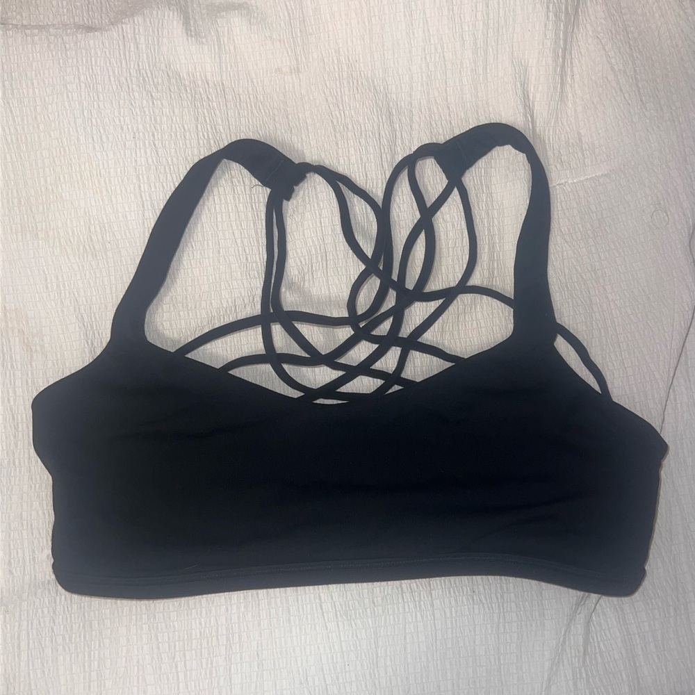 Lululemon Black Strappy Sports Bra